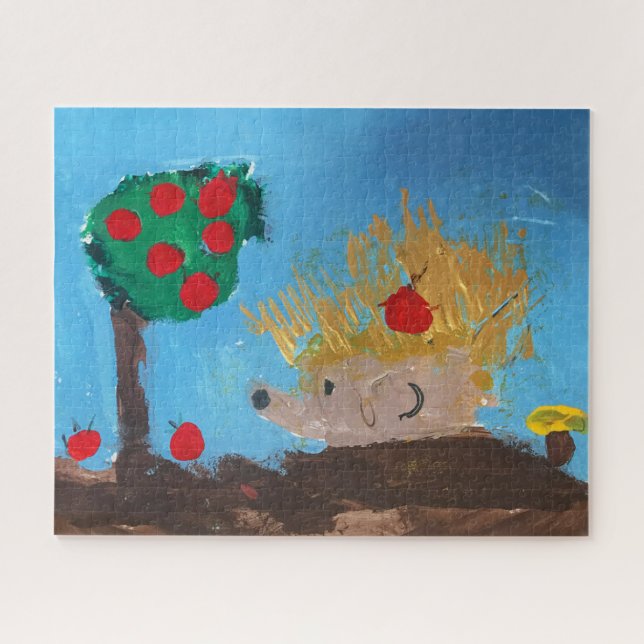 Puzzle Peinture de hérisson (Horizontal)