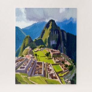 Puzzle Peinture de Machu Picchu Pérou