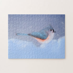 Puzzle Peinture de Mésange à tête noire - Art original de