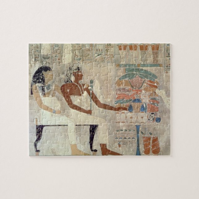 Puzzle Peinture de mur de la tombe de Rekhmire, Thebes, d (Horizontal)