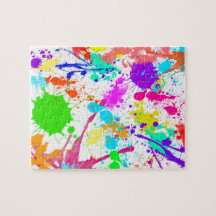Peinture de néon Splatter coloré