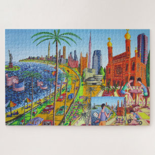 Puzzle Peinture de New York Raphael Perez