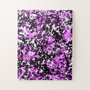 Puzzle Peinture de plaque dans l'orchidée