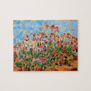Puzzle Peinture de Rudbeckias  / Artiste Larry Lerew
