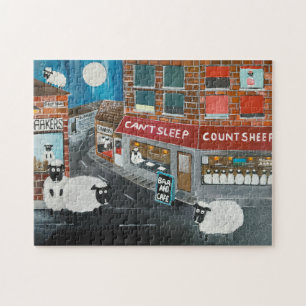 Puzzle Peinture de Sheep Town par Alfred Fox