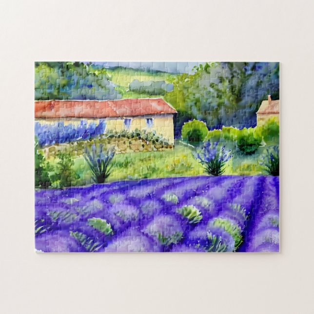 Puzzle Peinture des champs Lavender (Horizontal)