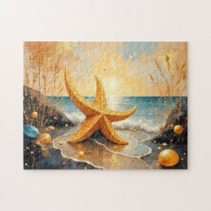 Puzzle peinture d'étoile de mer d'art fantaisiste