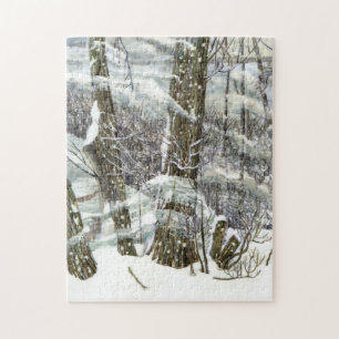 Puzzle Peinture d'hiver