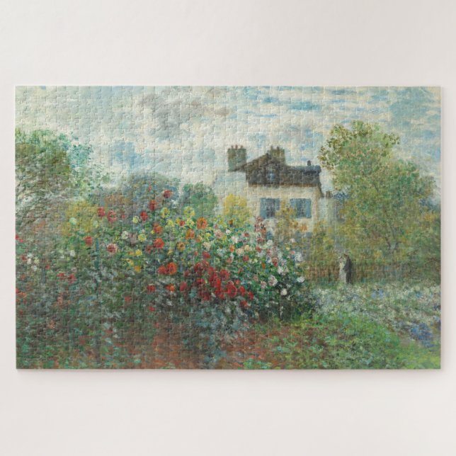 Puzzle Peinture impressionniste du jardin de l'artiste Re (Horizontal)