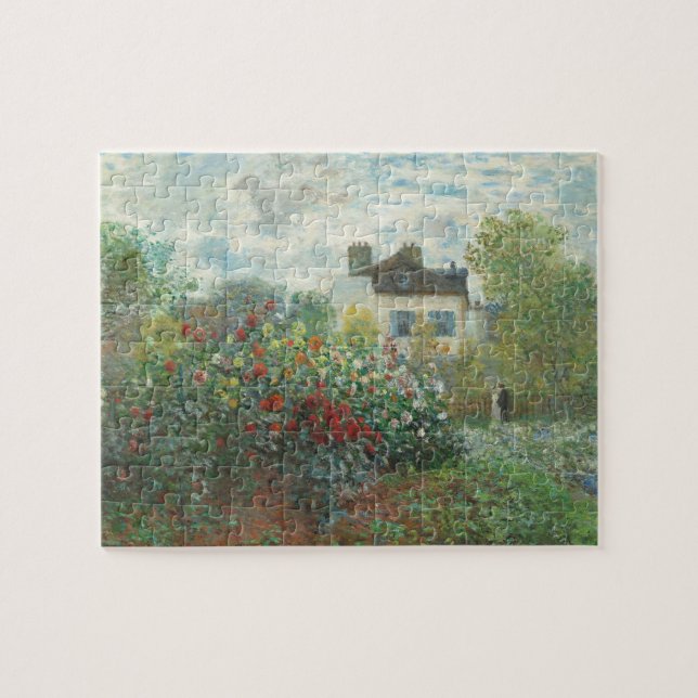 Puzzle Peinture impressionniste du jardin de l'artiste Re (Horizontal)