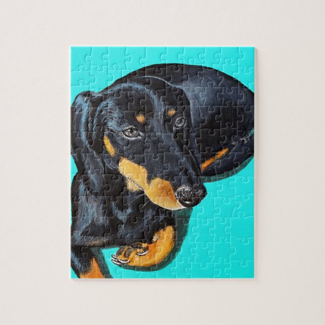 Puzzle Peinture miniature Dachshund (Vertical)