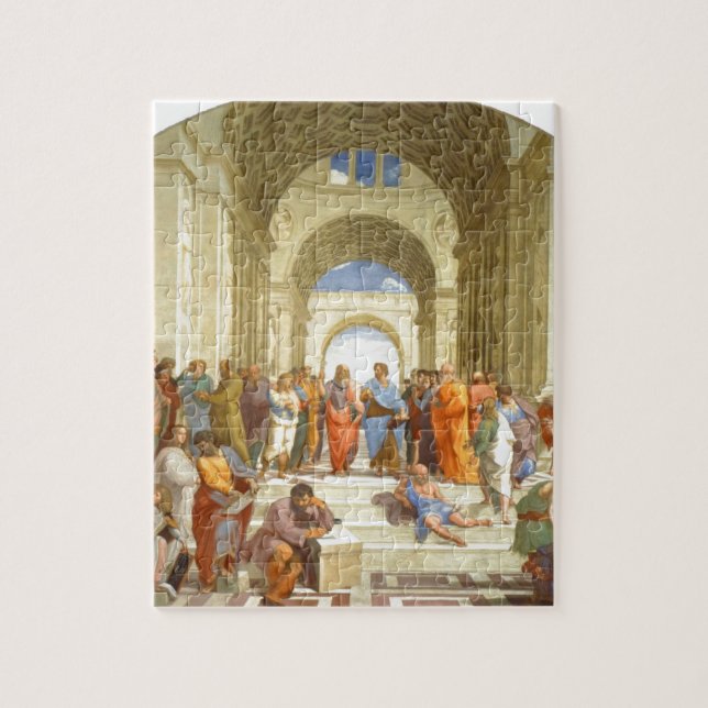 Puzzle Peinture originale "L'école d'Athènes" par Raffael (Vertical)