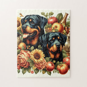 Puzzle Peinture par Rottweiler rétro
