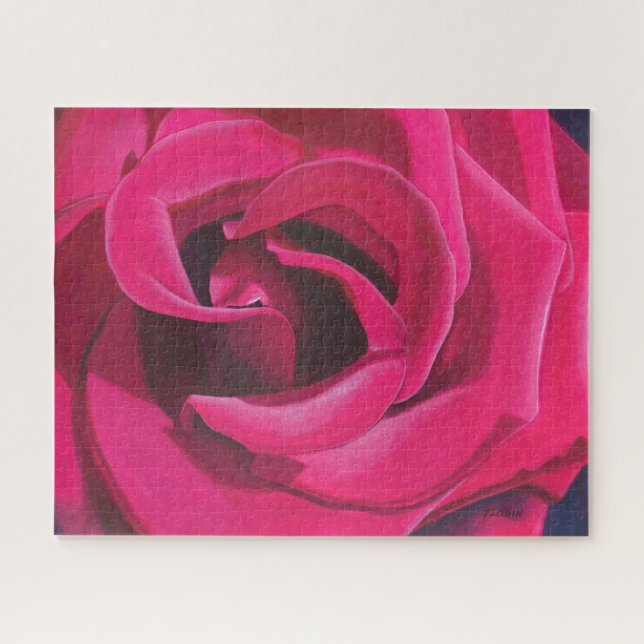 Puzzle Peinture rose (Horizontal)