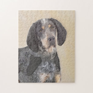Puzzle Peinture sur pilon bleu - Cute Original Dog Ar