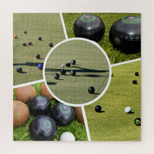 Puzzle Pelouse Bowls Five Photo Collage, Jigsaw