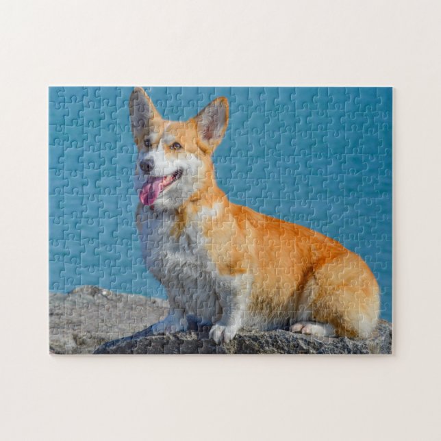 Puzzle Pembroke Welsh Corgi Chien chiot (Horizontal)