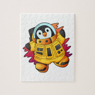 Puzzle Penguin en costume d'astronaute