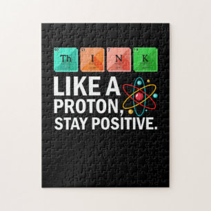 Puzzle Penser Comme Un Proton Rester Une Science Drôle Po