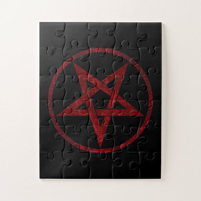 Puzzle Pentagram Red Devil (Vertical)