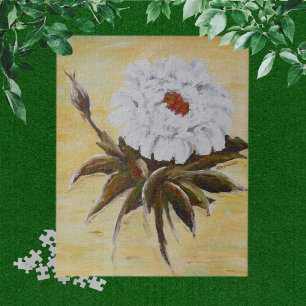 Puzzle Peony blanc