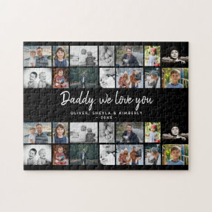 Puzzle Père avec enfants Famille Papa 14 Photo Collage