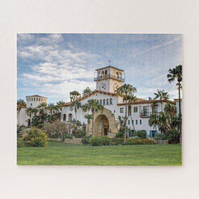 Puzzle Père Noël Barbara County Courthouse, Californie (Horizontal)