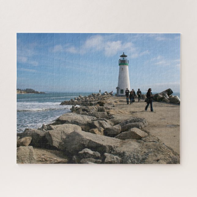 Puzzle Père Noël Cruz California Beach Walton Lighthouse (Horizontal)
