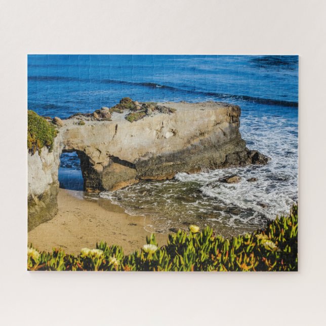 Puzzle Père Noël Cruz California Beach West Coast Surf (Horizontal)