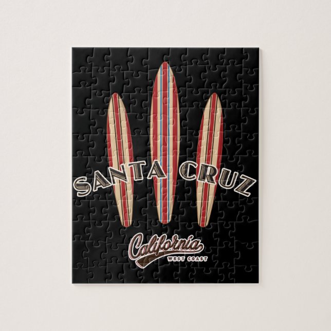 Puzzle Père Noël Cruz California Three Surboards (Vertical)