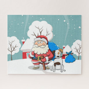 Puzzle Père Noël et Chien