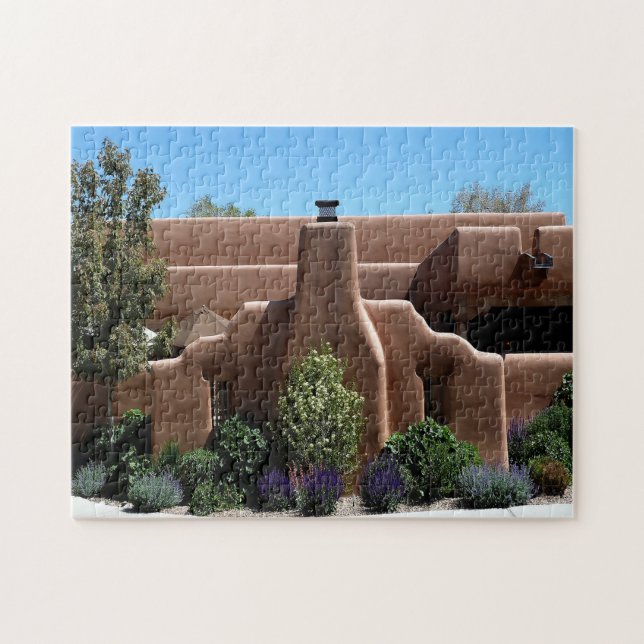 Puzzle Père Noël Fe Nouveau-Mexique. (Horizontal)