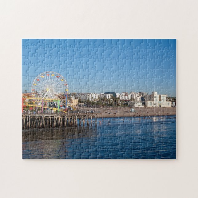 Puzzle Père Noël Monic Pier, Californie (Horizontal)
