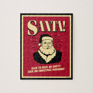 Puzzle Père Noël : Sac Vide Le Matin De Noël