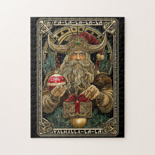 Puzzle Père Noël Viking drôle Valhalla Noël Yule
