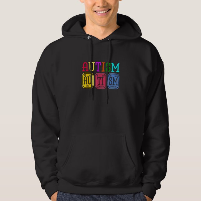 Puzzle Periodic Table Elements Au Hoodie (Vorderseite)