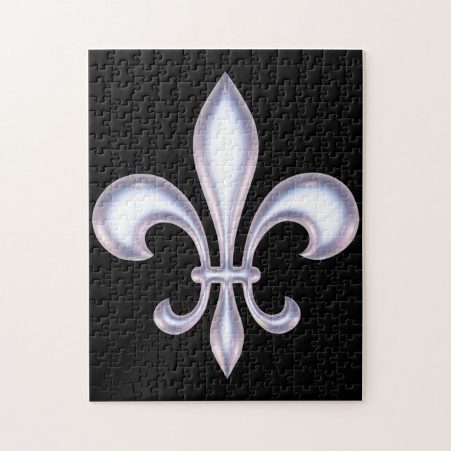 Puzzle Perle Style Fleur de Lis (Vertical)