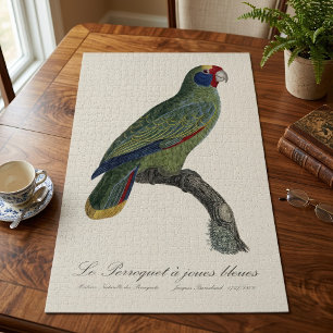 Puzzle Perroquet joues bleues / Amazone à queue rouge