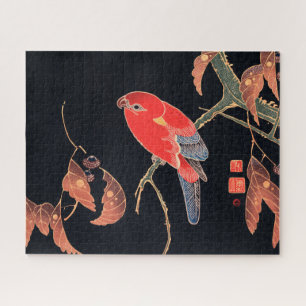 Puzzle Perroquet rouge sur la branche d'un arbre par Ito 