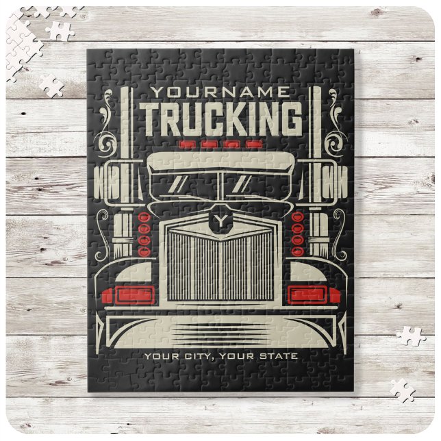 Puzzle Personalized Trucking 18 Wheeler BIG Trucker (Créateur téléchargé)