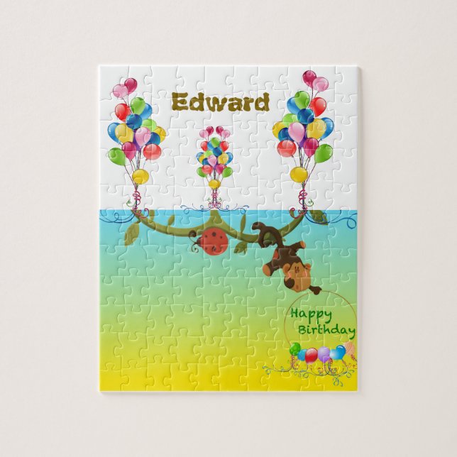 Puzzle personnalisable thème Anniversaire (Vertical)