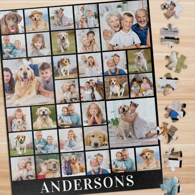Puzzle Personnalisé 33 Photo Collage Famille 16x20 520 Pi (Créateur téléchargé)