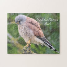 Puzzle personnalisé avec photo d'oiseau épervier