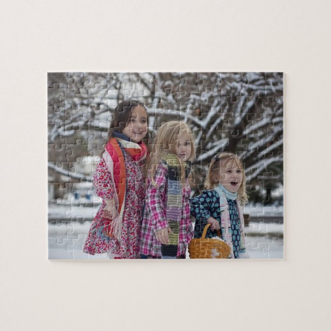 Puzzle personnalisé de famille de photo (Horizontal)