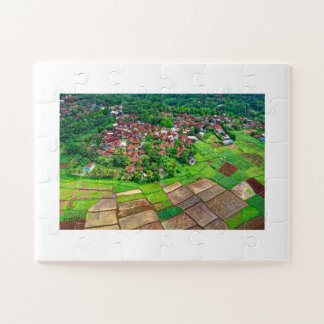 Puzzle personnalisé de la carte aérienne de ma vil