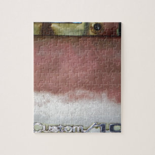 Puzzle personnalisé de luxe rose et blanc