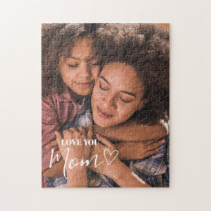 Puzzle Personnalisé Love You Mom Photo