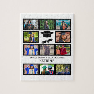 Puzzle Personnalisé père fier de la diplômée 11 photo col