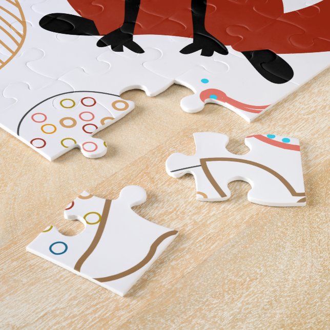 Puzzle Personnaliser le Motif Woodland Fox moderne (Côté)