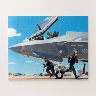Puzzle Personnaliser le nom des enfants avant le vol F-35